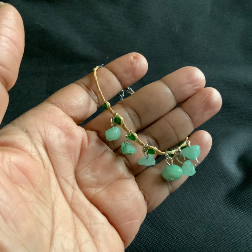 Genuine Green Aventurine Crystal Wish Bracelet